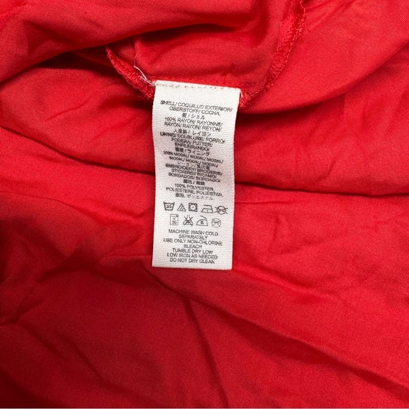 Free people Mia Gauze Embroidered Red mini Dress size L boho - Picture 10 of 11